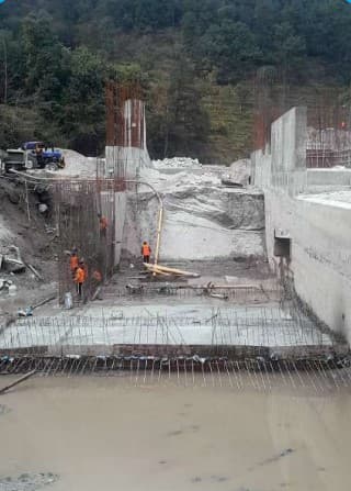 Project site construction