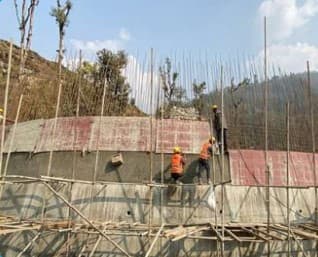 Project site construction