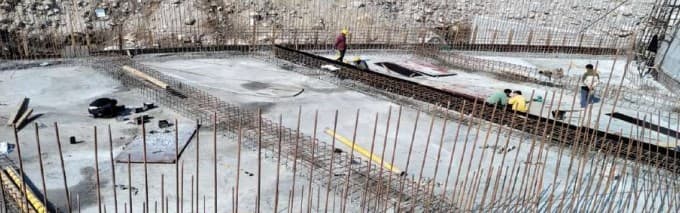 Project site construction