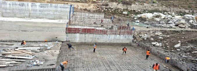 Project site construction