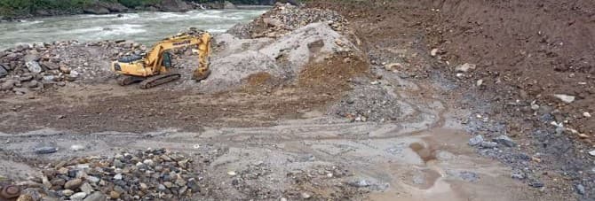 Project site construction